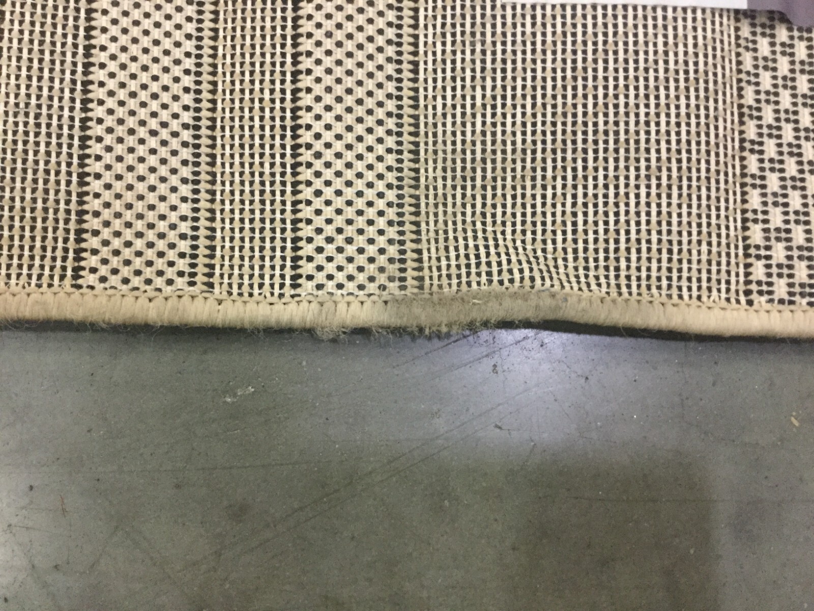 BLACK / BONE 6′-7″ X 9′-6″ Damaged Rug, Reduced Price 1172642393 CY6062-216-6
