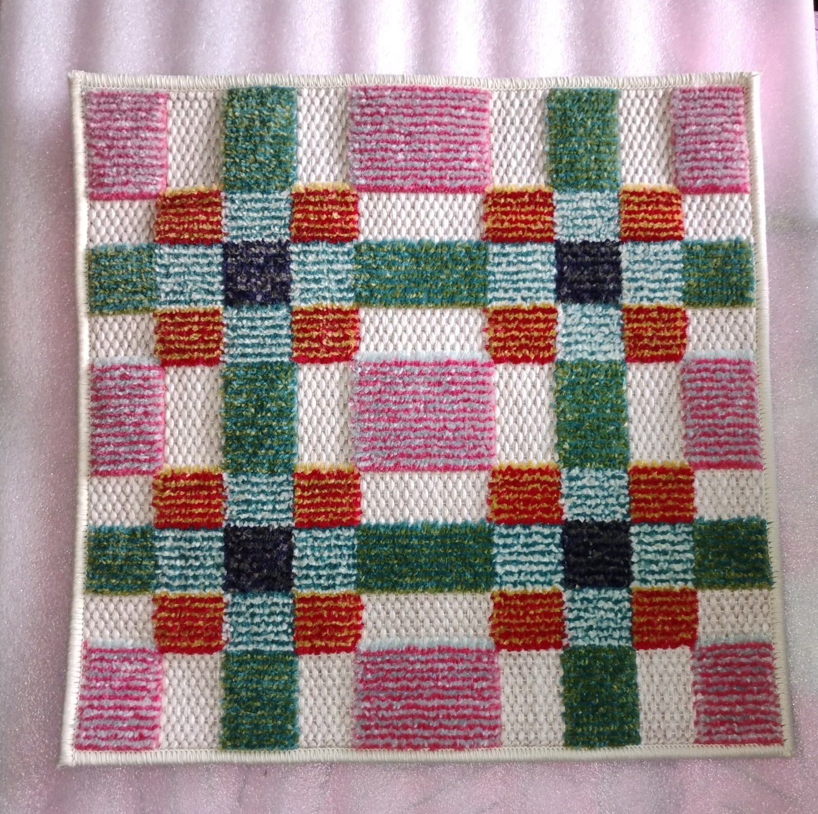 Jaipur Living Alina Alik Multicolor Rug Sample 18×18 Fabric Swatch Plaid Flayer