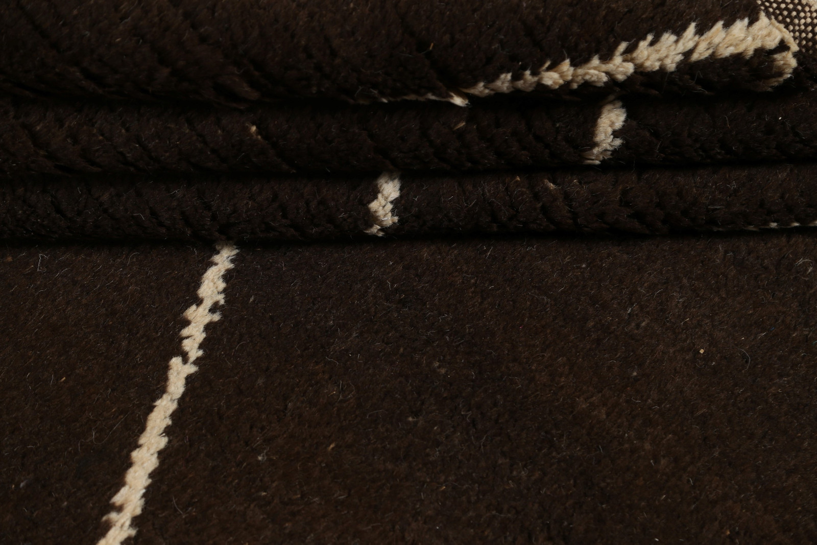 Trellis Moroccan Area Rug 5×10 Ft Handmade Brown Wool Rug Oriental Carpet
