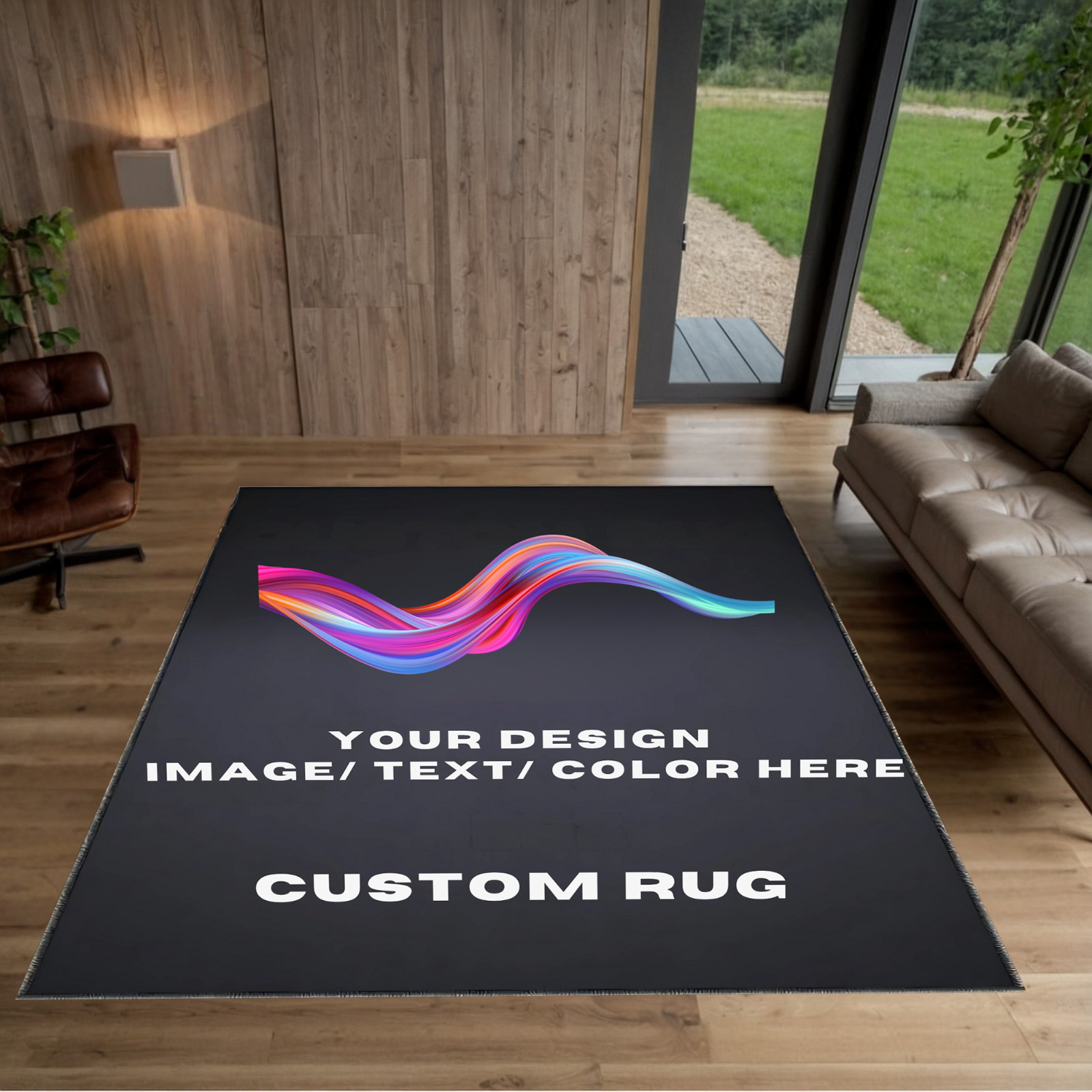 Custom Area or Runner Rug – Personalized Carpet with Image, Text or Logo