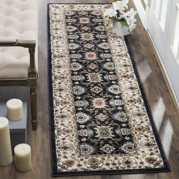 Long Runner Traditional Oriental Navy Blue Area Rug **FREE SHIPPING**