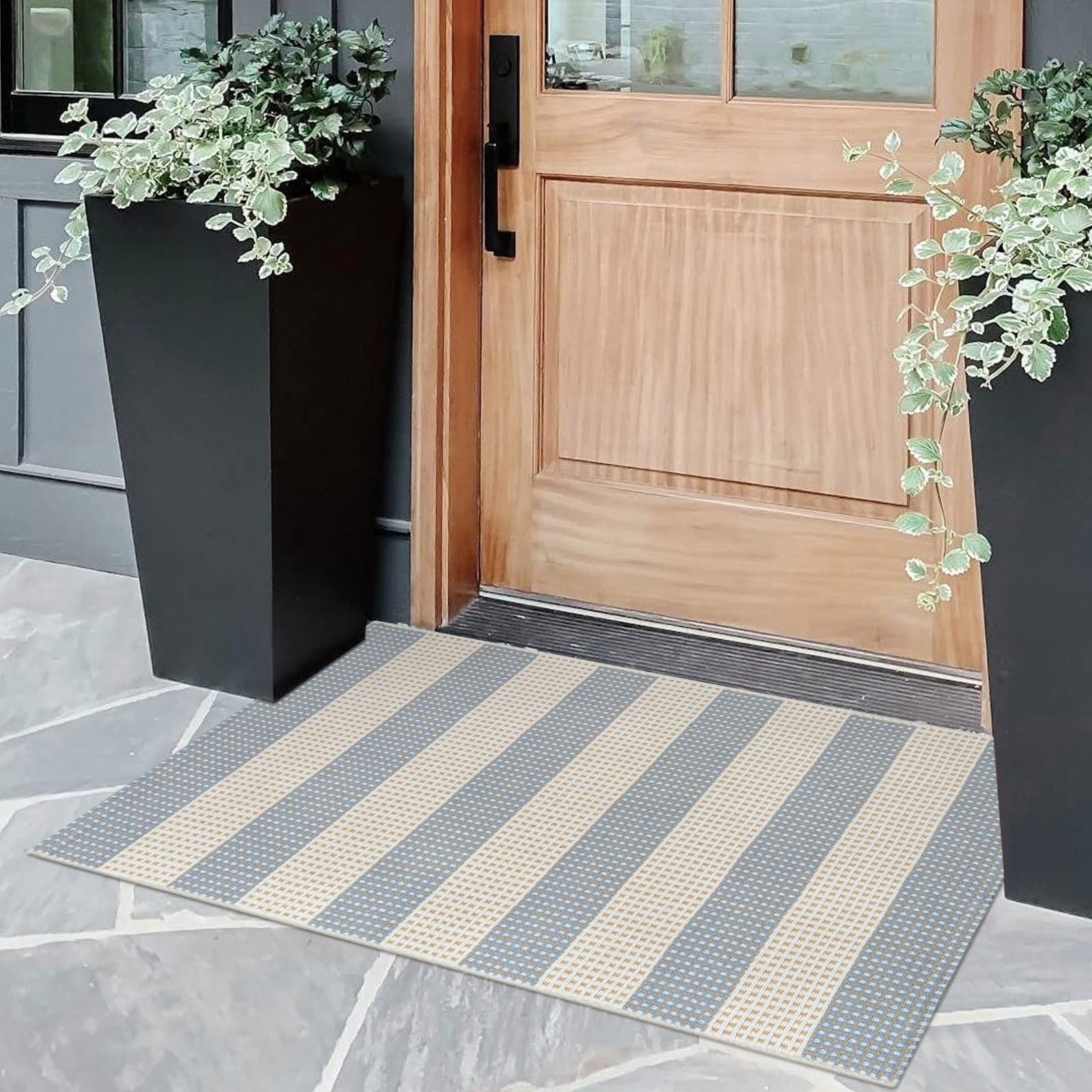 Front Door Mats Outside Entrance 24″x36″ Front Porch Rug Outdoor Decor