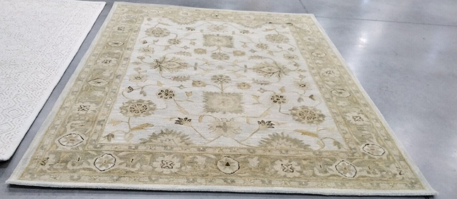LIGHT BLUE / SAGE 7′-6″ X 9′-6″ Damaged Rug, Reduced Price 1172728523 AT856B-8