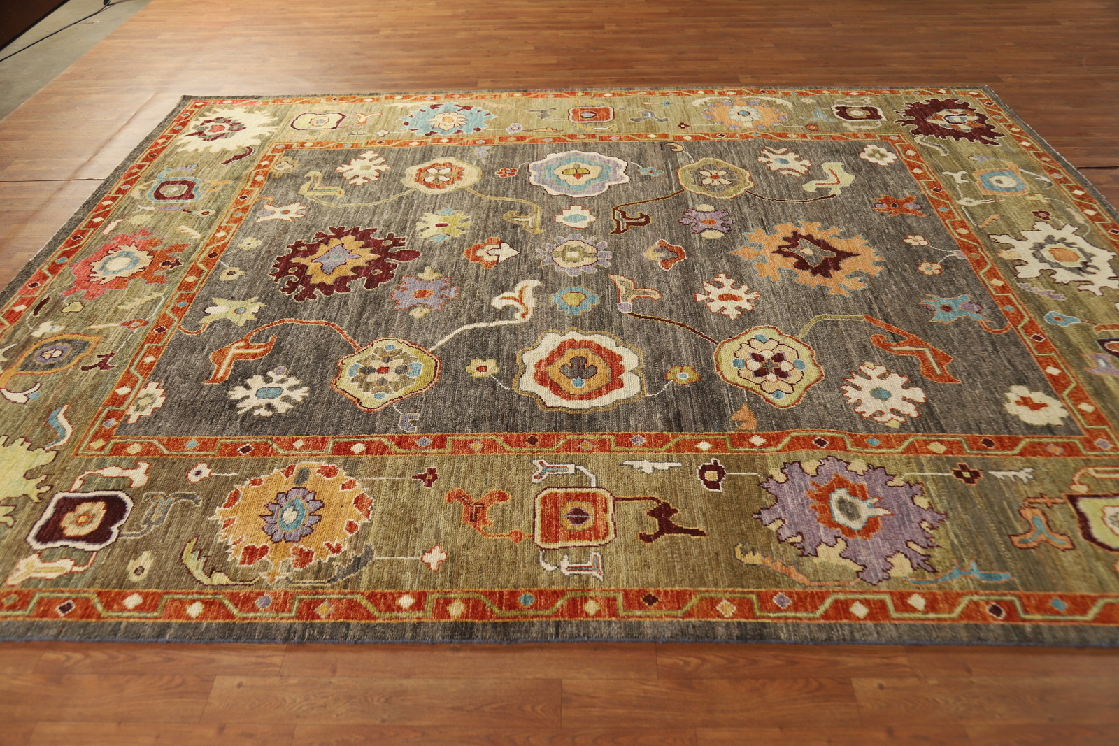 Vegetable Dye Handmade Oushak Turkish Living Room Area Rug Wool Carpet 8×10 ft