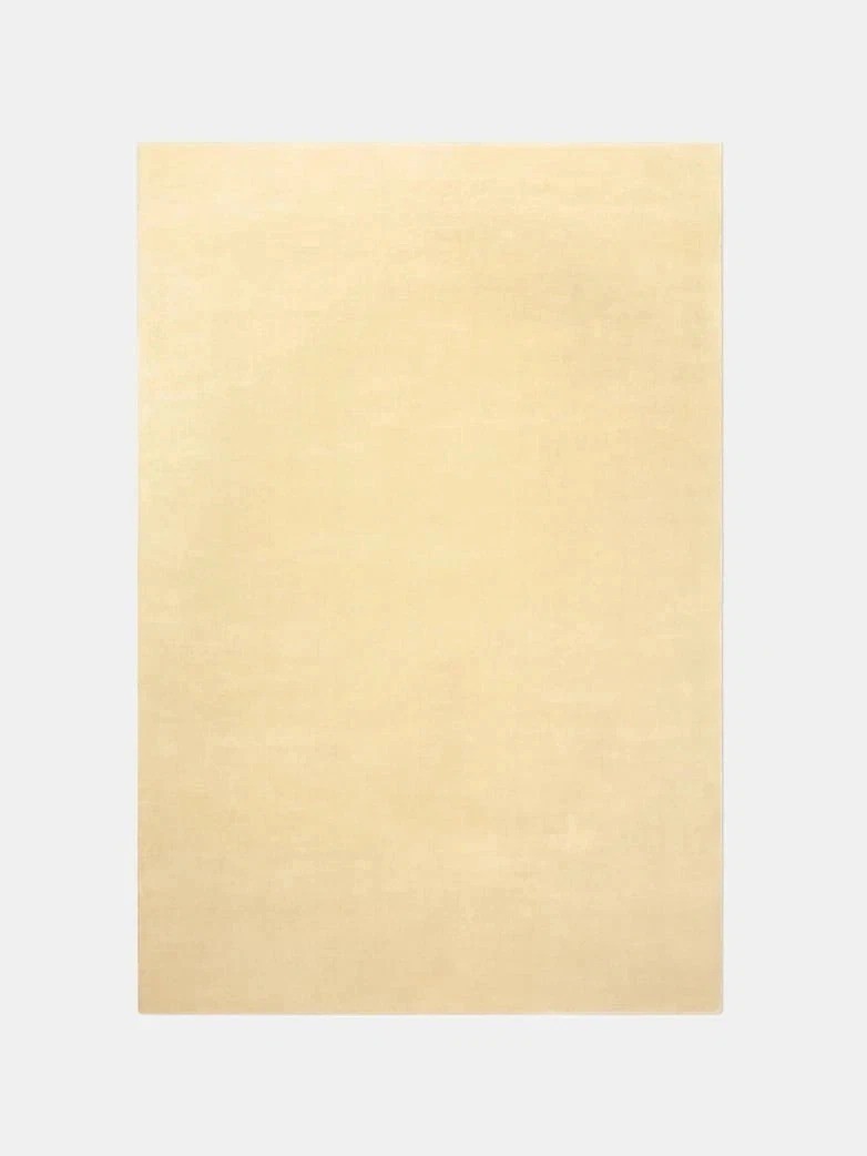 Nordic Knots Grand Butter Wool Rug Hand Tufted Luxury Plush Solid Color Area Rug