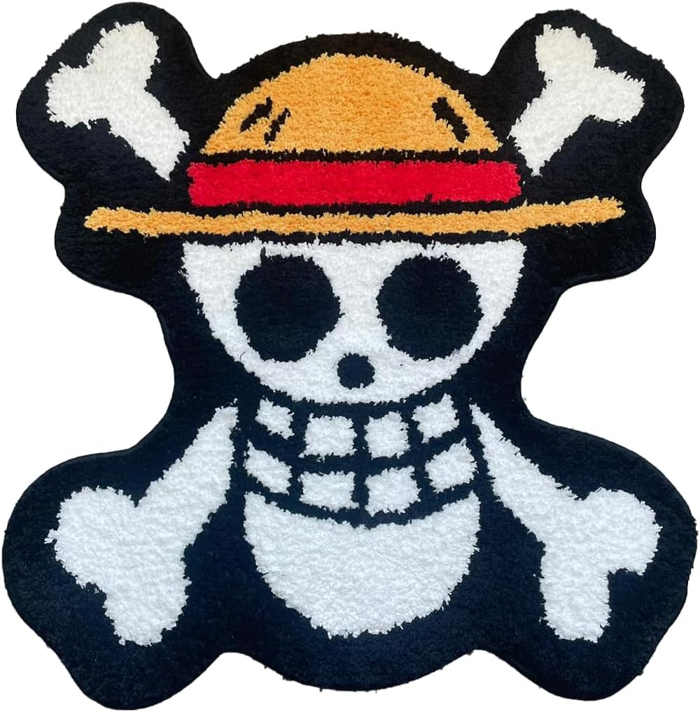 One Piece Rug – Anime Bathmat – Handmade Tufted Rood Decor – Handmade & Premium-