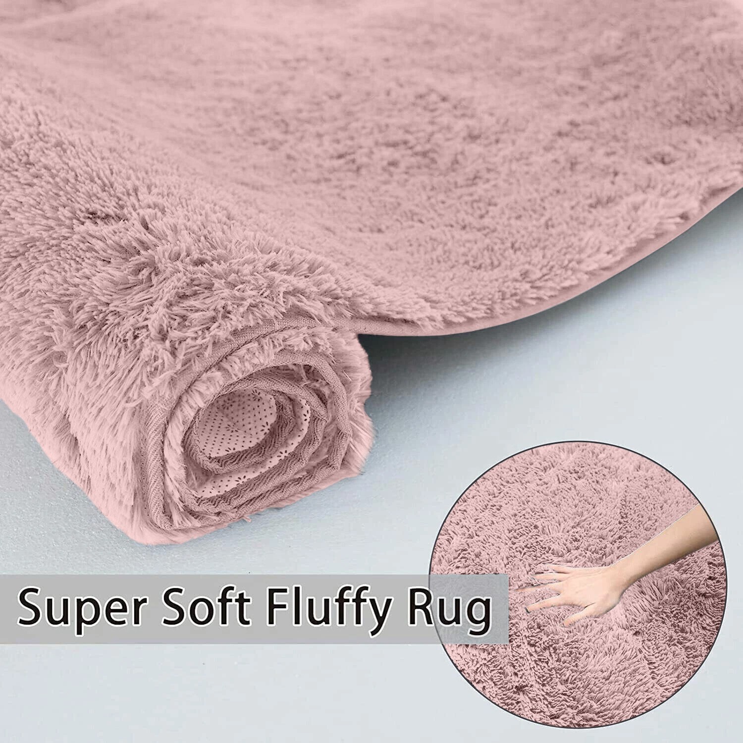 Premium Plush Shaggy Area Rug Soft Fluffy Floor Decor for Living Room & Bedroom