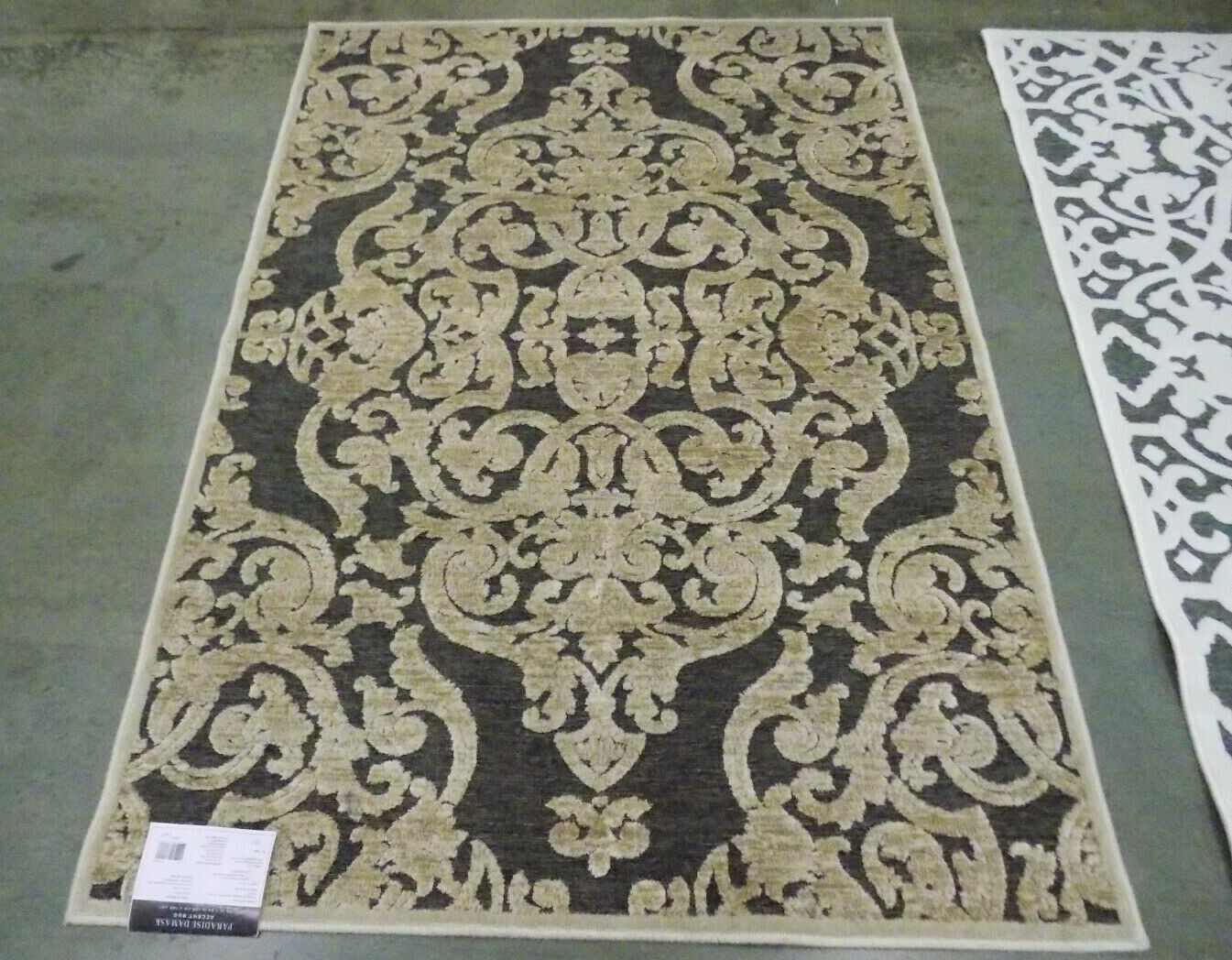 STONE / ANTHRACITE 3′-3″ X 4′-7″ Stained Rug Reduced Price PARB348-3430-3