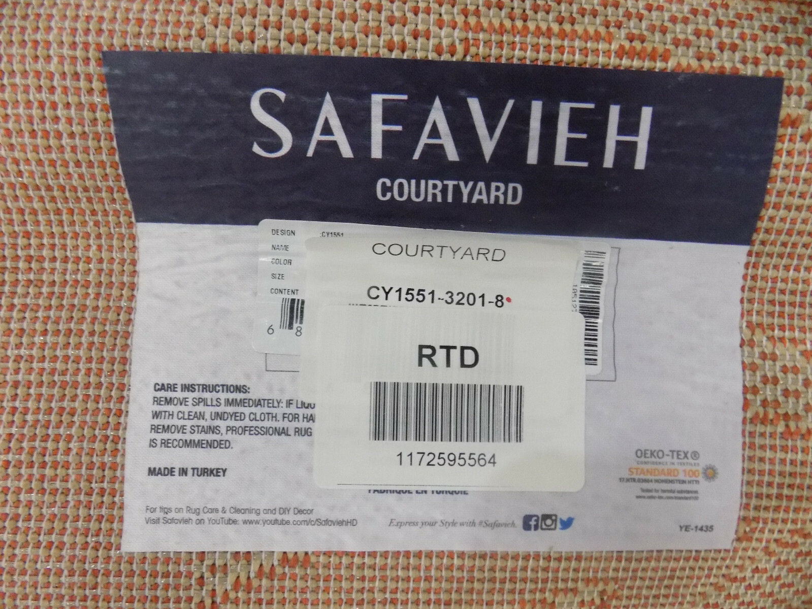 NATURAL / TERRA 8′ X 11′ Cut on Rug Reduced Price 1172595564 CY1551-3201-8