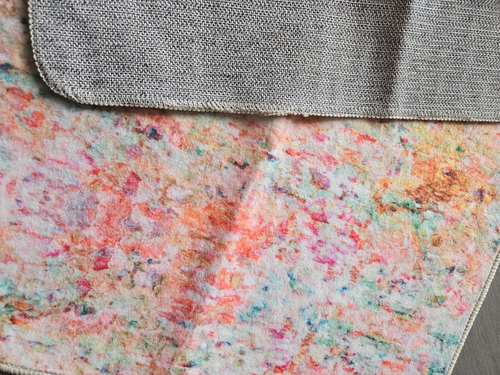 Airgugu Earth Garden Rose Blush rug 2×3 NEW Abstract Floral Pink green