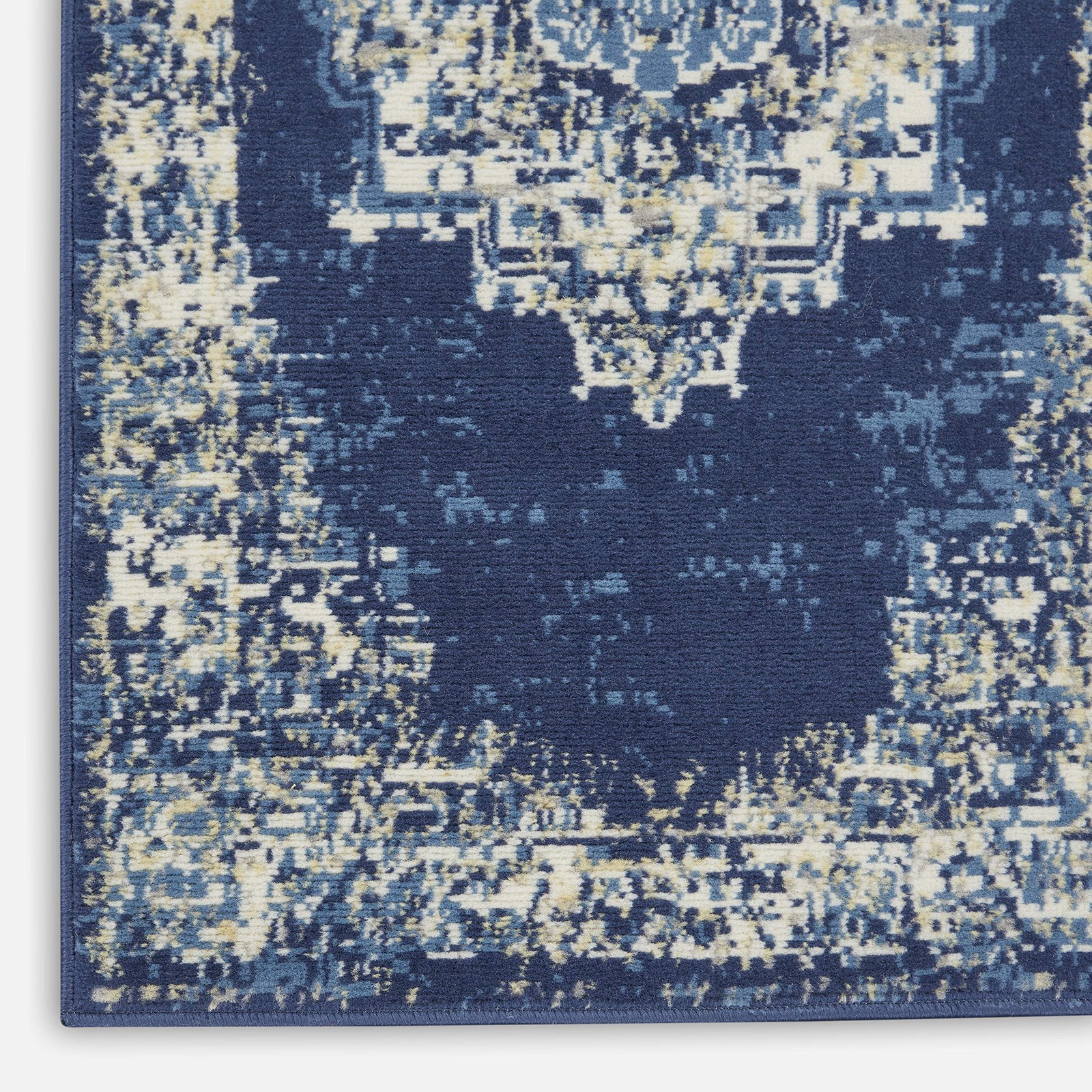 Navy Blue Area Rug 2’3″ x 10′ Long Floor Runner Carpet Mat Bed Room 1 PCS