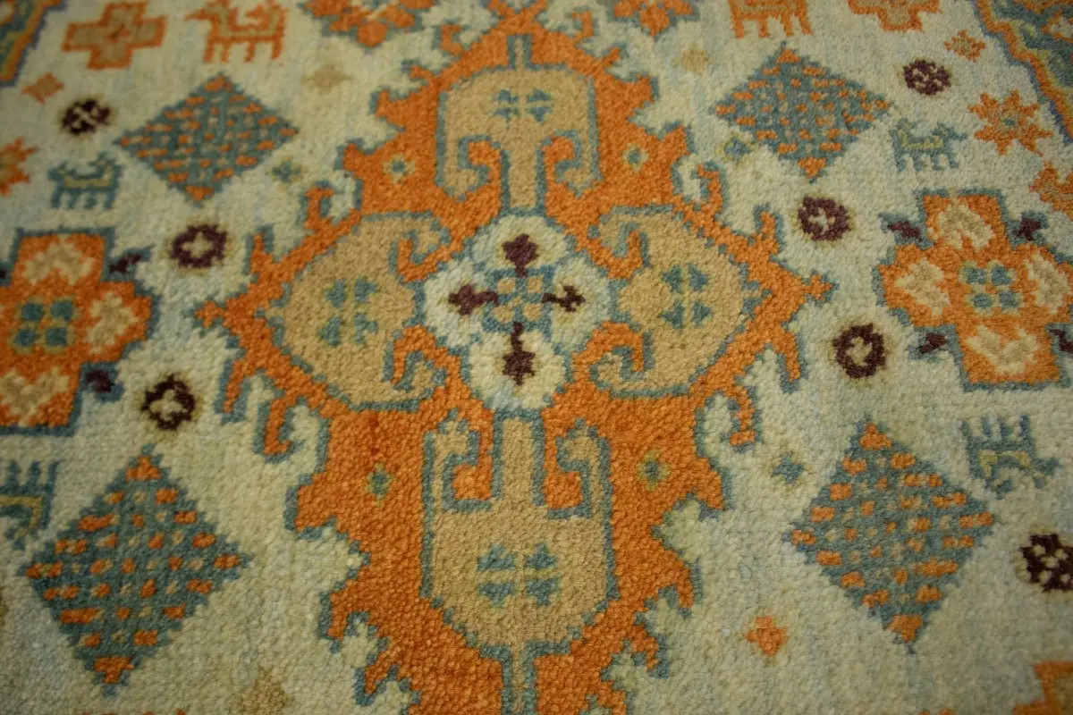 Handmade Indo-Viss Oriental Rug Vintage Style Carpet Farmhouse Decor 8X10 ft