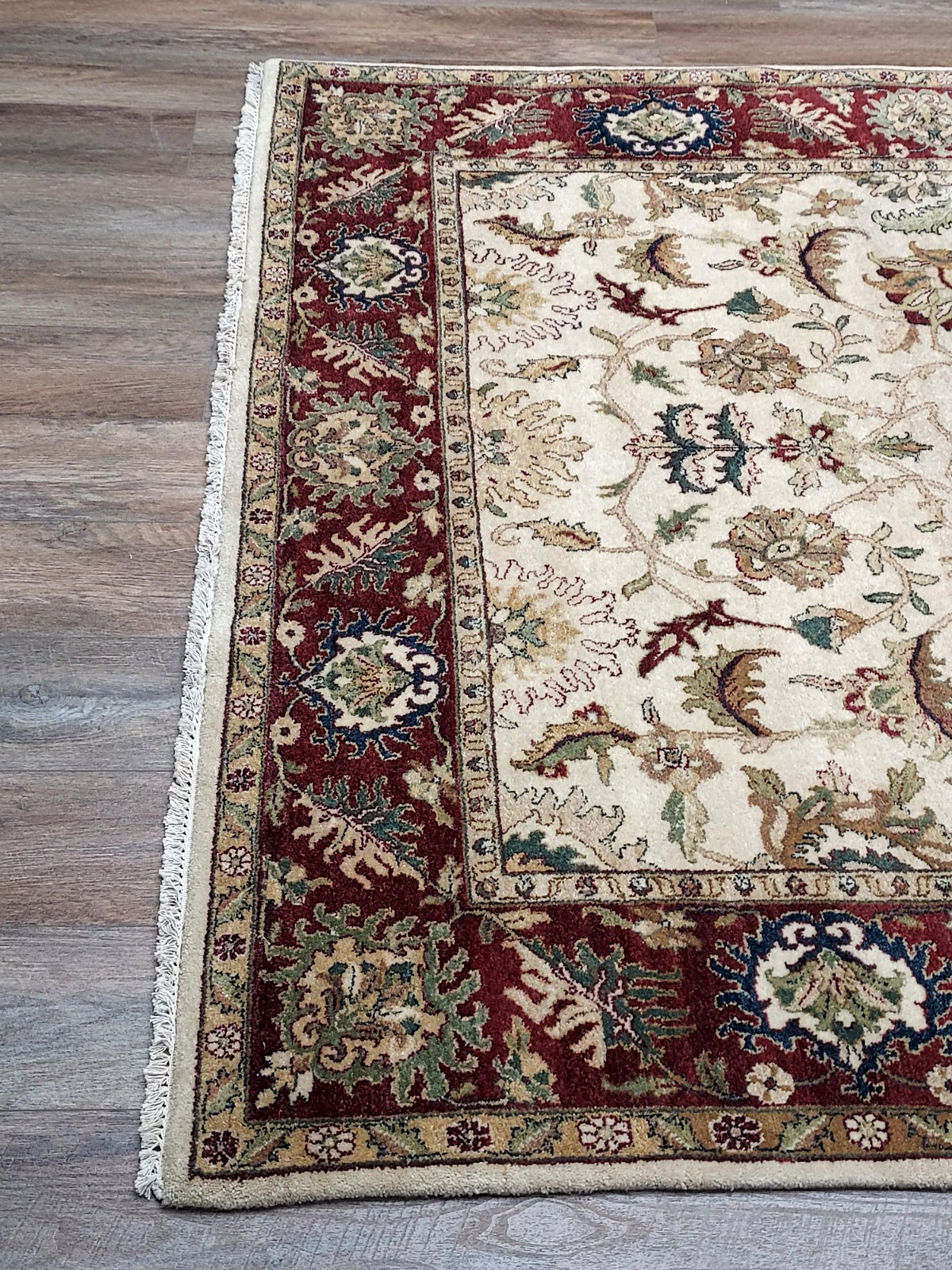 Turkish Silk And Wool HandMade Bohemian RoyalClassic Design,Turkish Rug6x9.5Ft