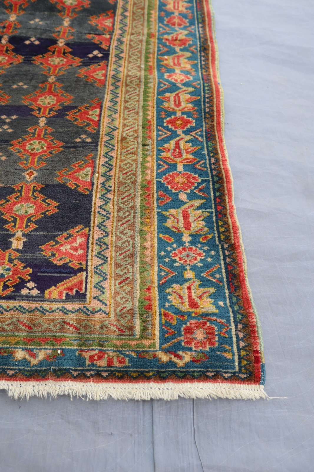 Antique 3×5 ft Afghan Geometric design Caucasian Rug- Kitchen Rug- Bohemian Rug