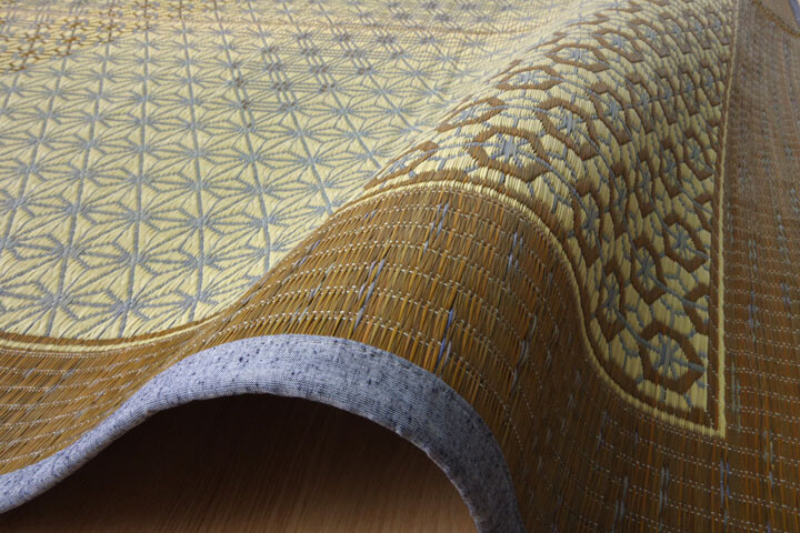 Japane Tatami Mat Japanese rush grass Modern Igusa Carpet Rug Gray Brown IKEHIKO