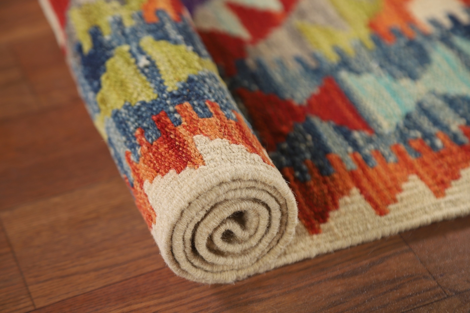 Colorful Kilim Rugs Rectangle Flatweave Pile Wool Kelim Carpets 3×5 ft