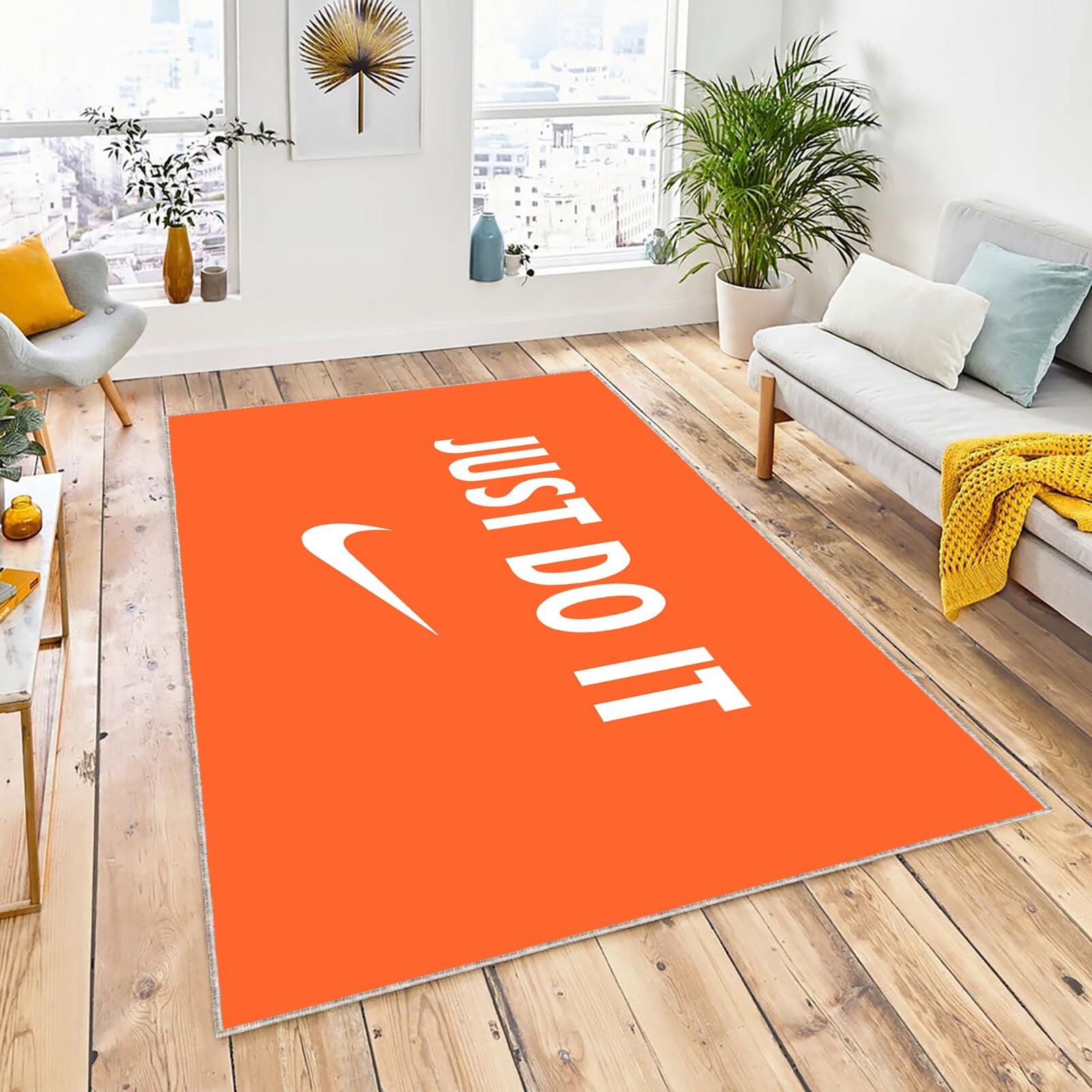 Just Do It, Slogan, Motivation, Sports, Fitness,Branding, Inspiration,Iconic Rug