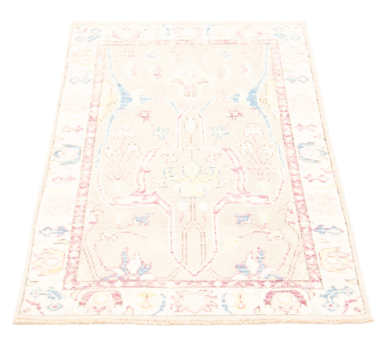 Hand Knotted Area Rug 3’1″ x 5’2″ Traditional Oriental Wool Carpet