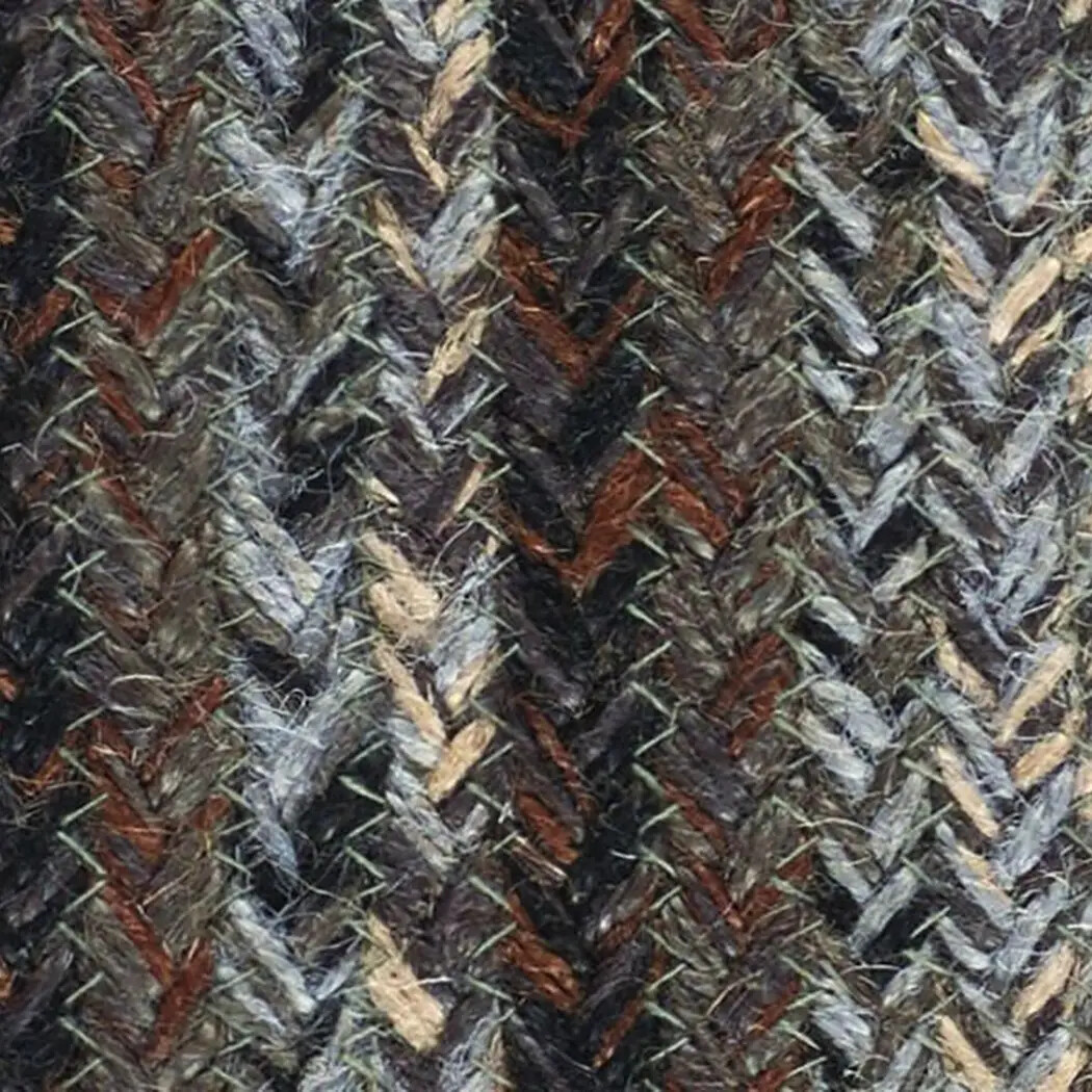 Night Shadow Braided Area Rug By IHF Rugs. Oval & Rectangle. Many Sizes.
