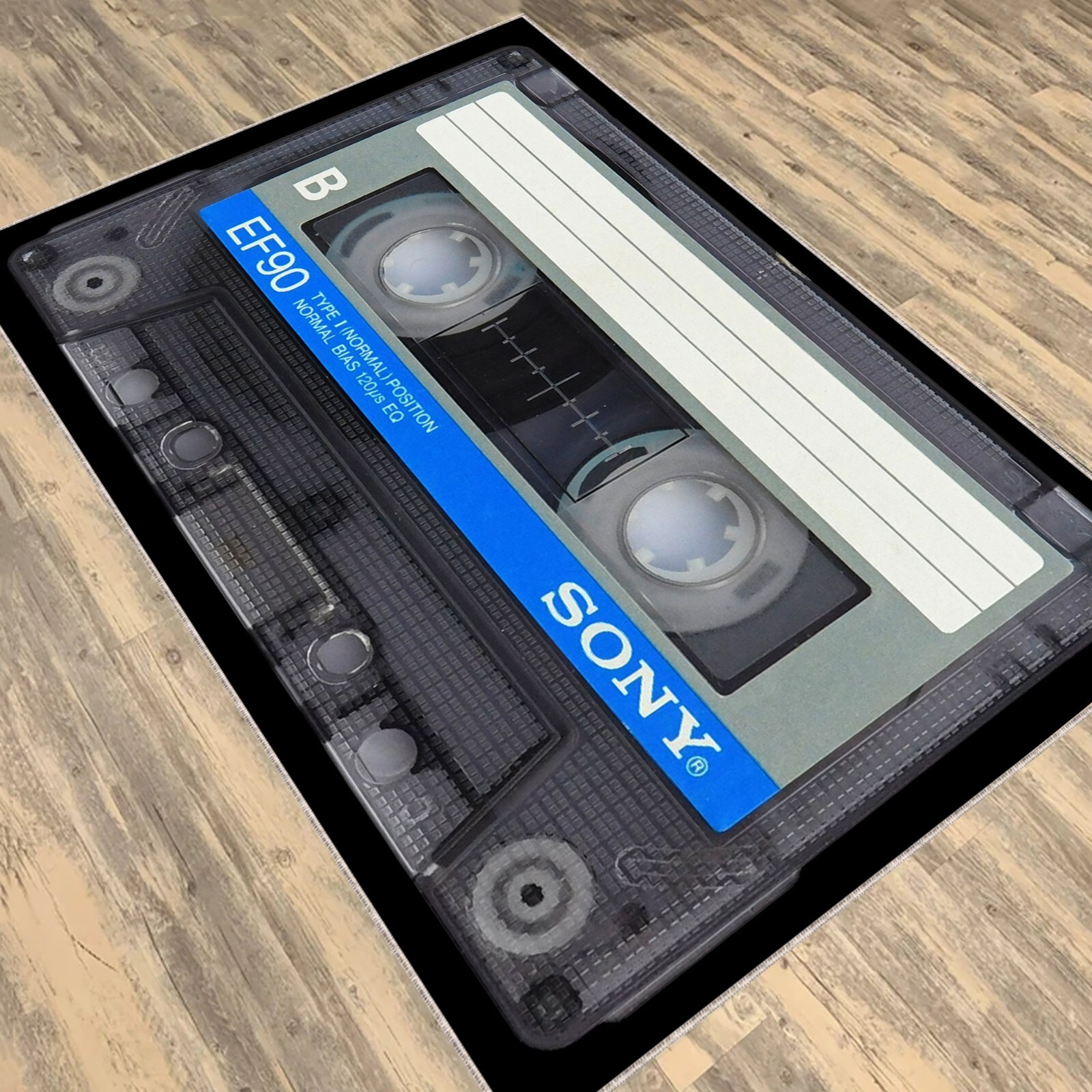Tape Rug, Casette Retro, Retro Design Rug, Cassette Design, Nostalgic Rug, Casse