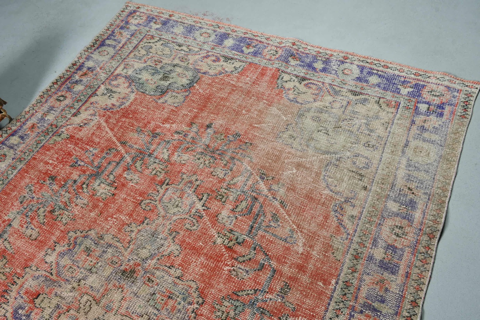 Turkish Rug 5,9×9,6 ft (179×292 cm), Red Oriental Vintage Rug