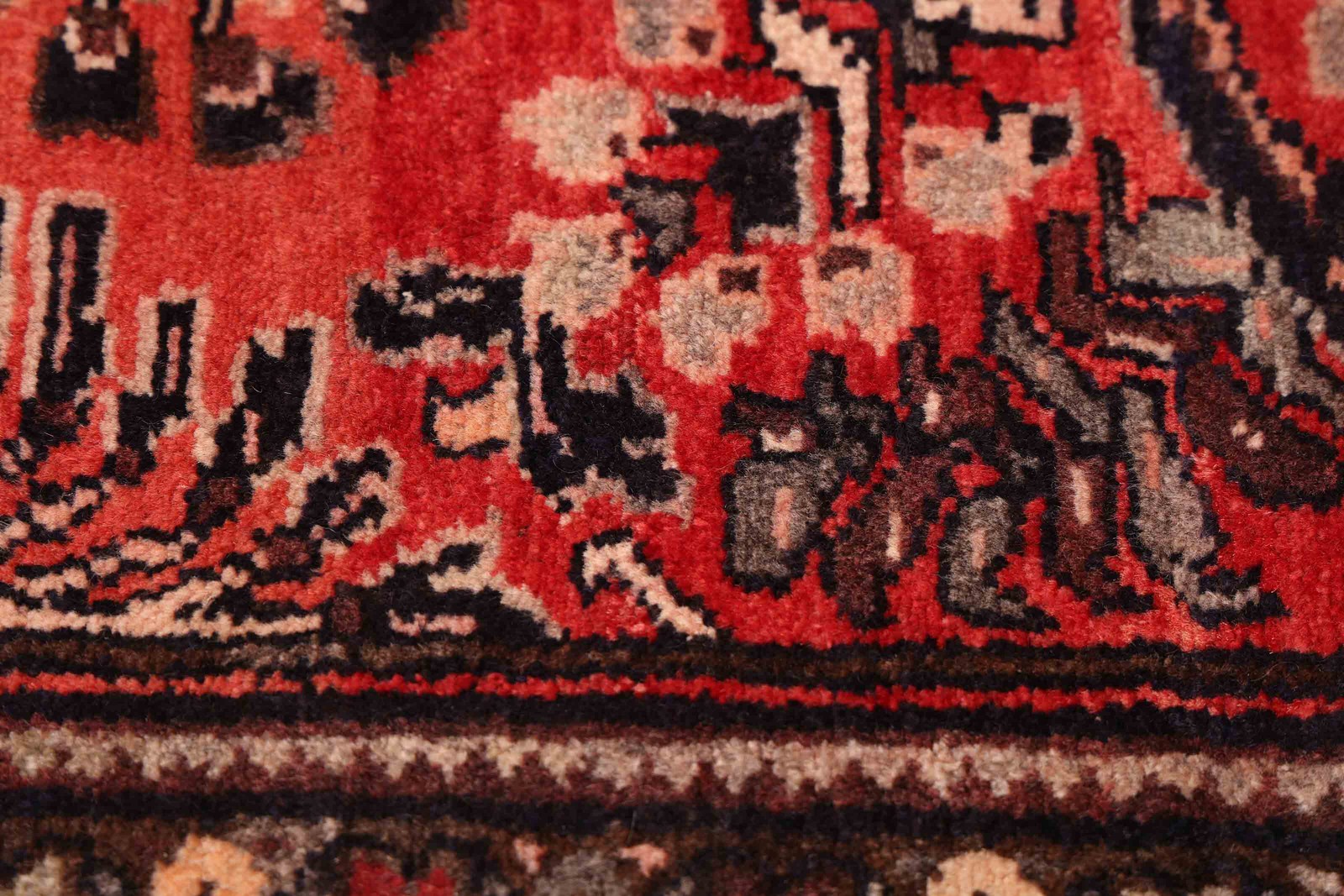 3’10” x 14’3″ Vintage Hand-knotted Runner Rug Traditional Oriental Wool Carpet