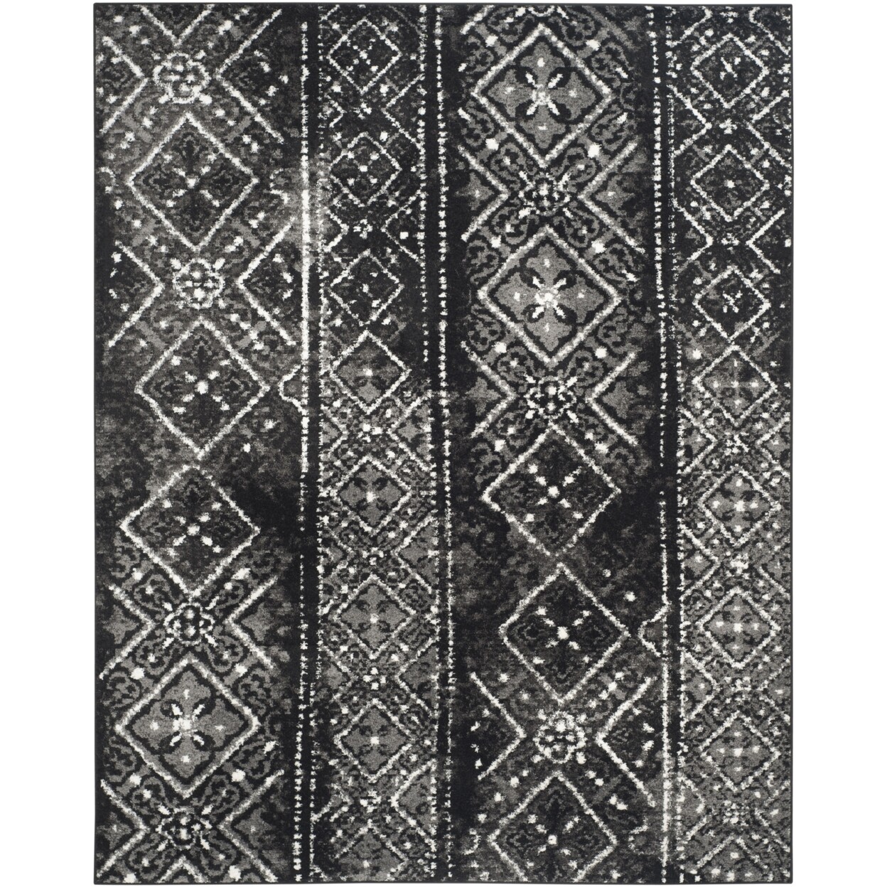 SAFAVIEH Adirondack Collection ADR111C Black / Silver Rug