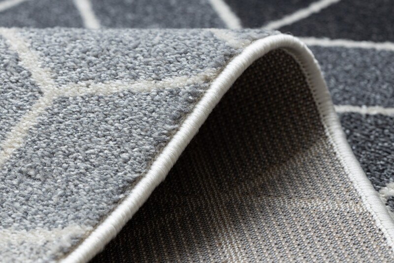 Modern Rugs ” Heos ” Dice Cream/Silver/Anthracite Best Quality