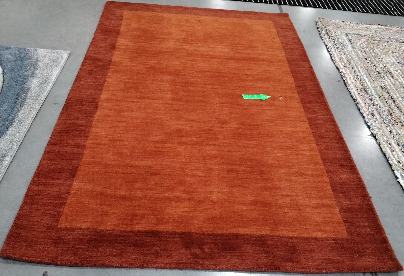 RED 5′ X 8′ Hole in Rug, Reduced Price 1172759399 HIM587A-5