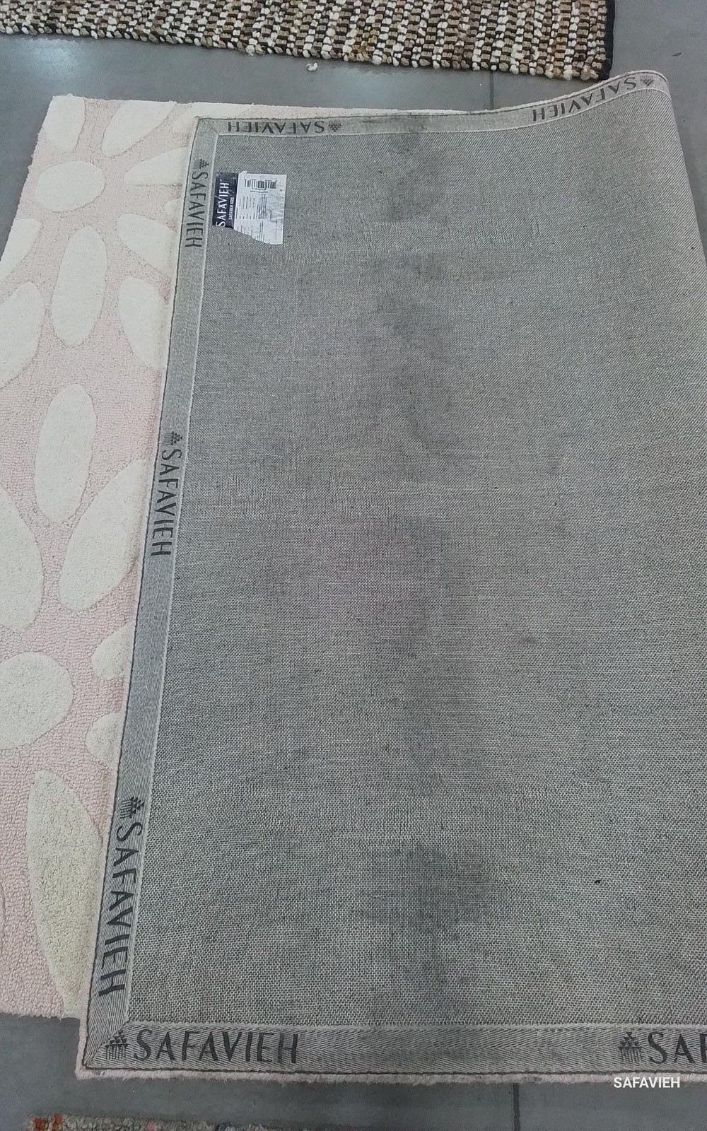 PINK / IVORY 5′-0″ x 7′-0″ Back Stain Rug, Reduced Price 1172799522 SFK914P-5