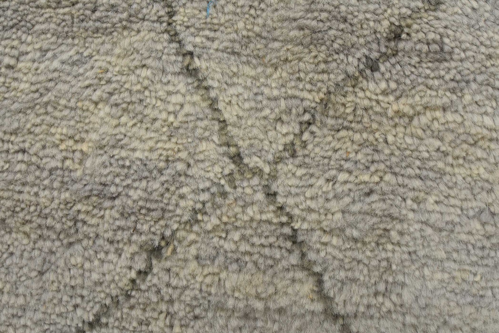 Moroccan Rug 8’2” x 10’1” Gray Wool Contemporary Hand-Knotted Carpet