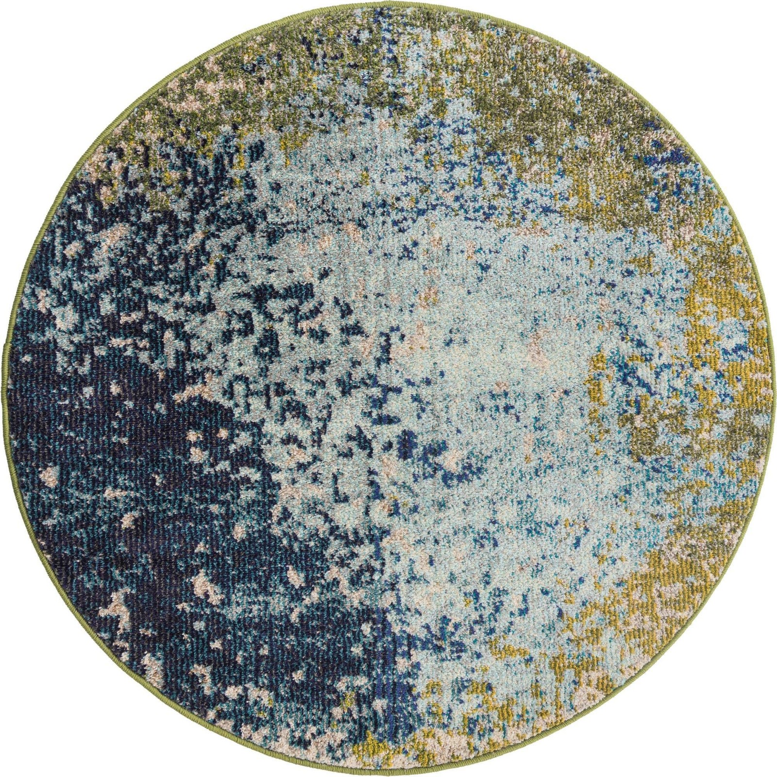 Unique Loom Estrella Collection Area Rug – 3 3 X 3 3 Blue/Gray