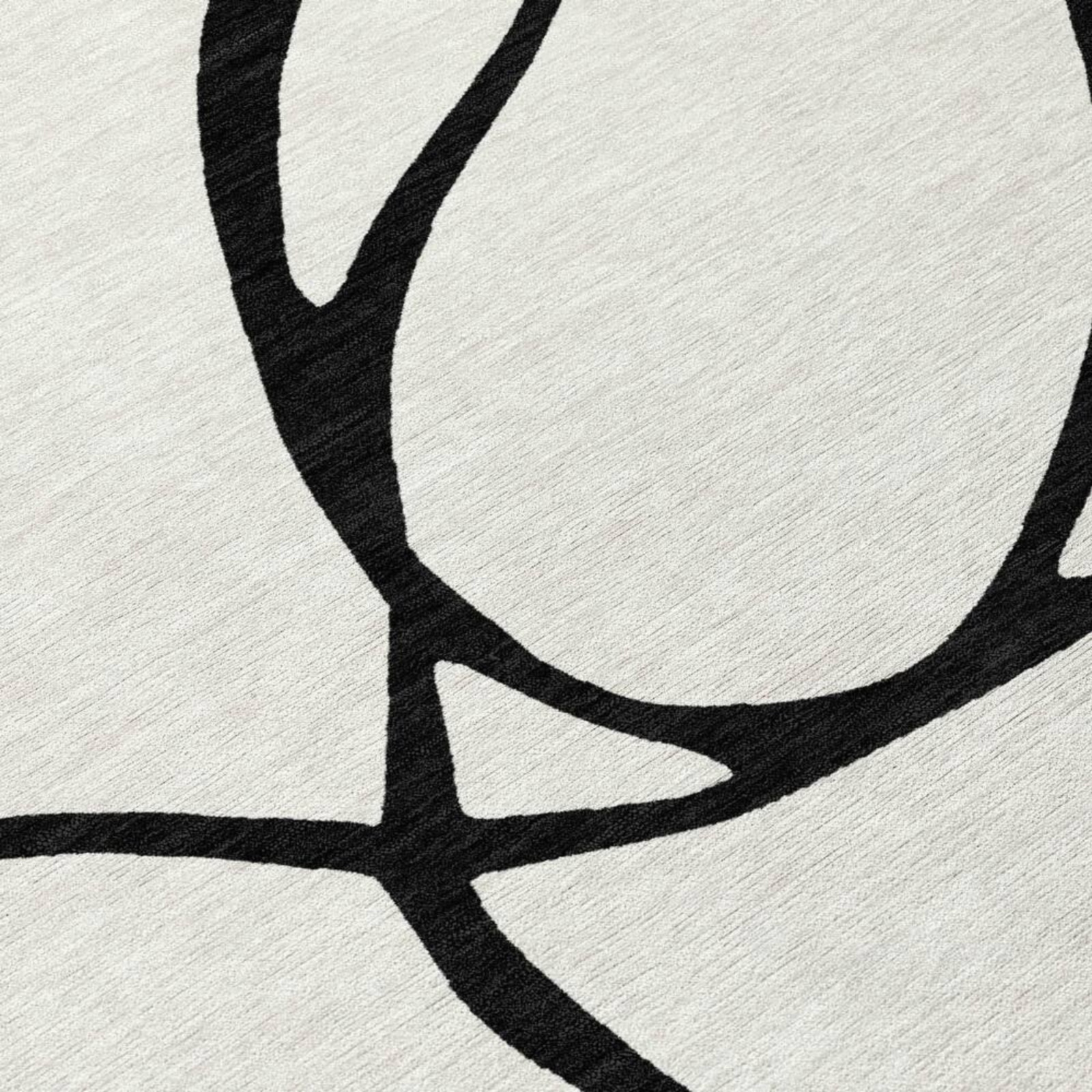Hand Tufted NZ Wool Area Rug Modern Abstract Black White Carpet Custom Size 9X12