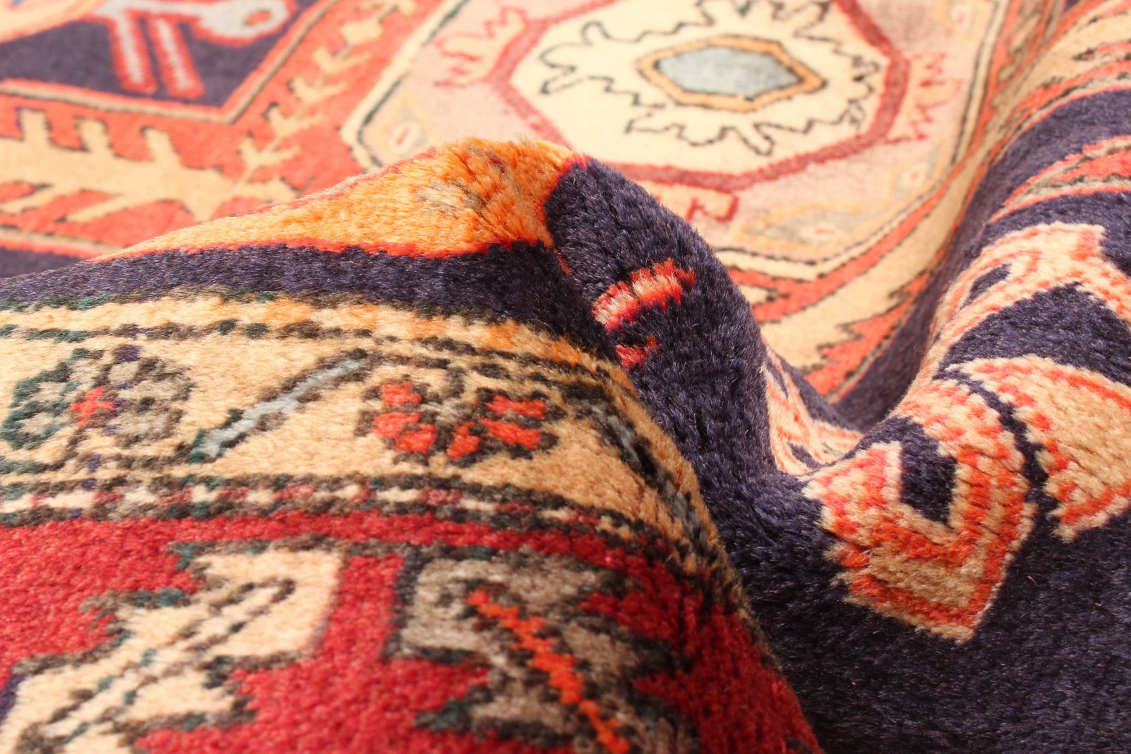 4’4″ x 10’11” Vintage Hand-knotted Runner Rug Traditional Oriental Wool Carpet
