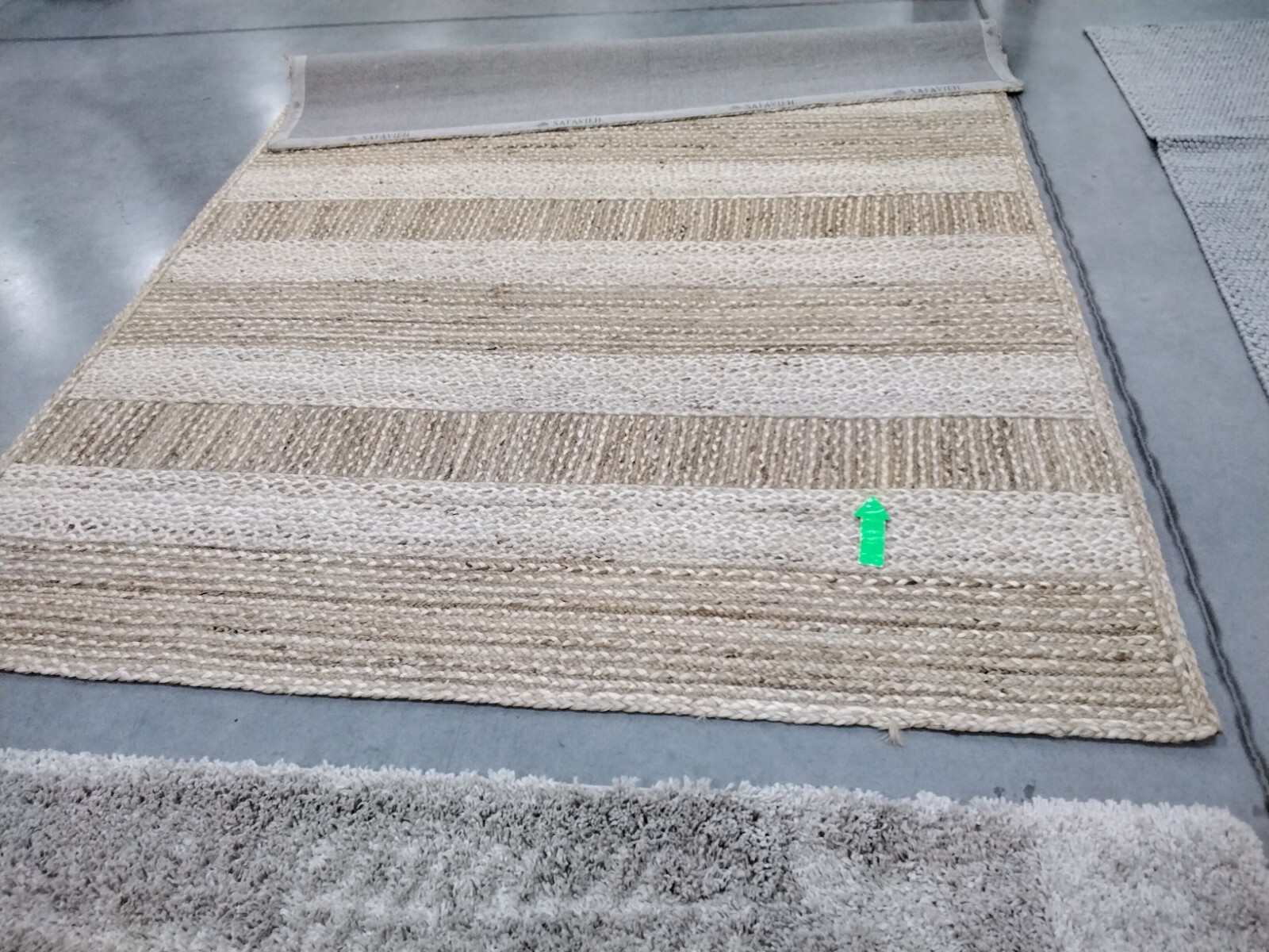 NATURAL / IVORY 8′ X 10′ Damaged Binding Rug, Reduced Price 1172756556 NF887A-8