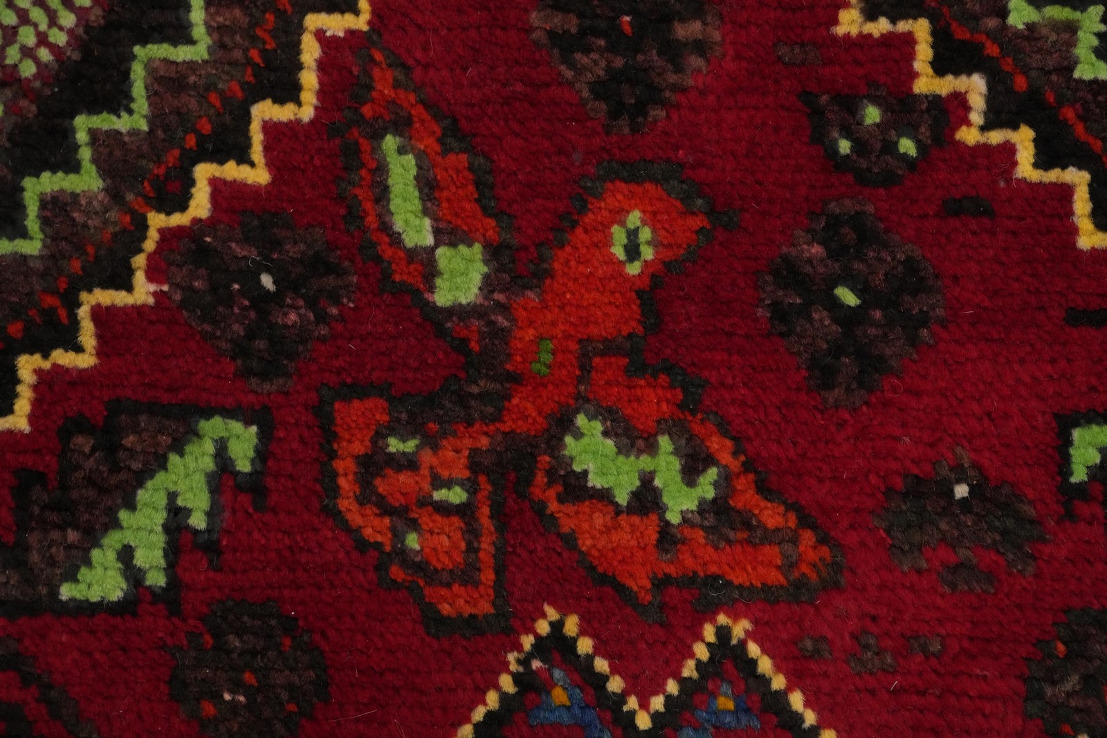 Vintage Wool Traditional Style Rug 4×6 ft Hand-knotted Geometric Nomadic Carpet