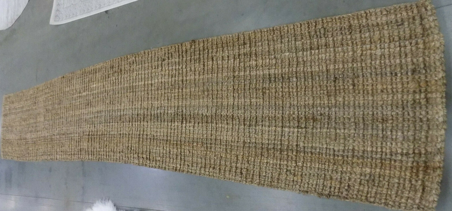 NATURAL 2′-6″ X 14′ Loose Thread Rug Reduced Price 1172598848 NF447A-214