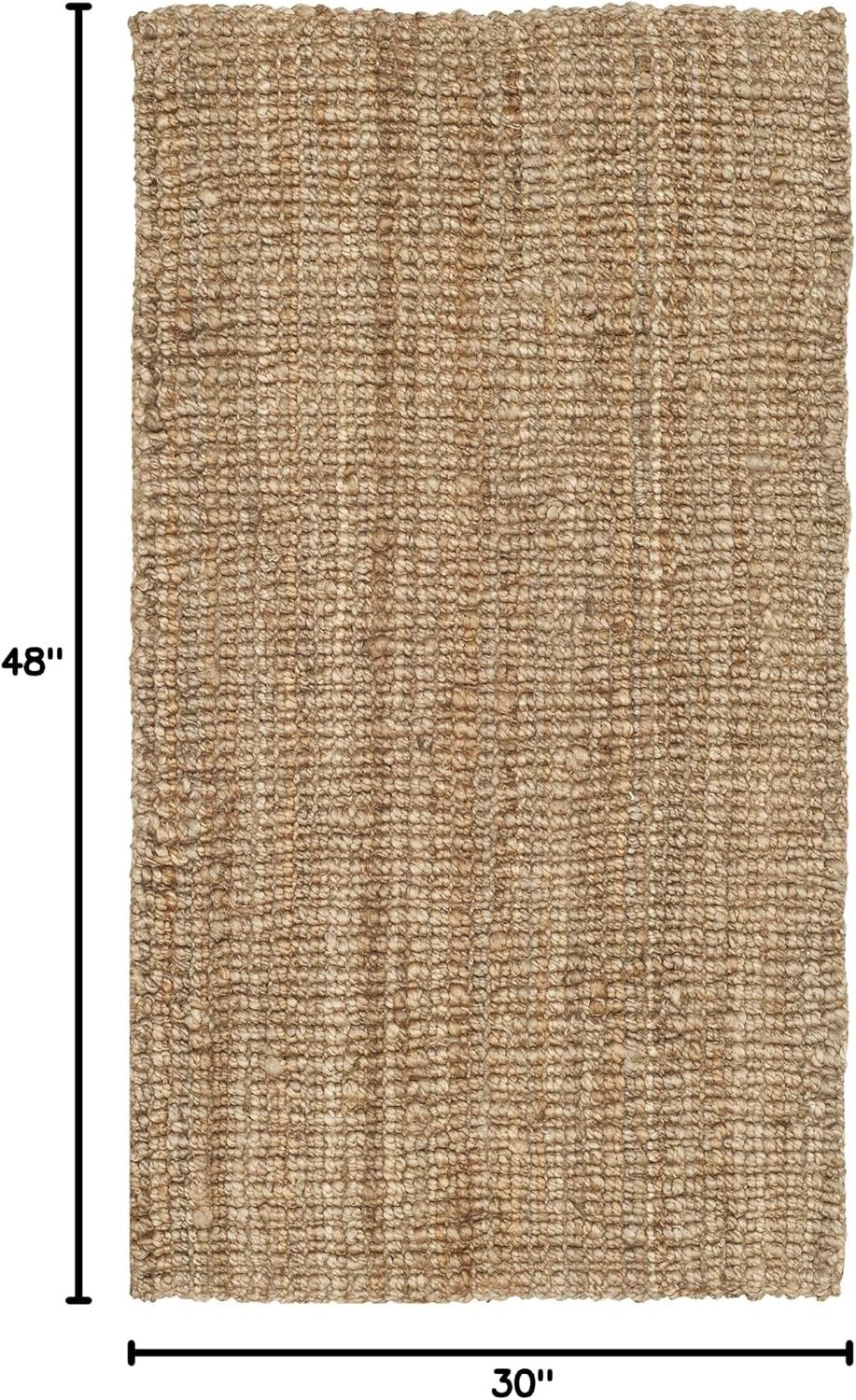 Chunky Texture Jute Rug – Farmhouse Style – 2’6″x4′