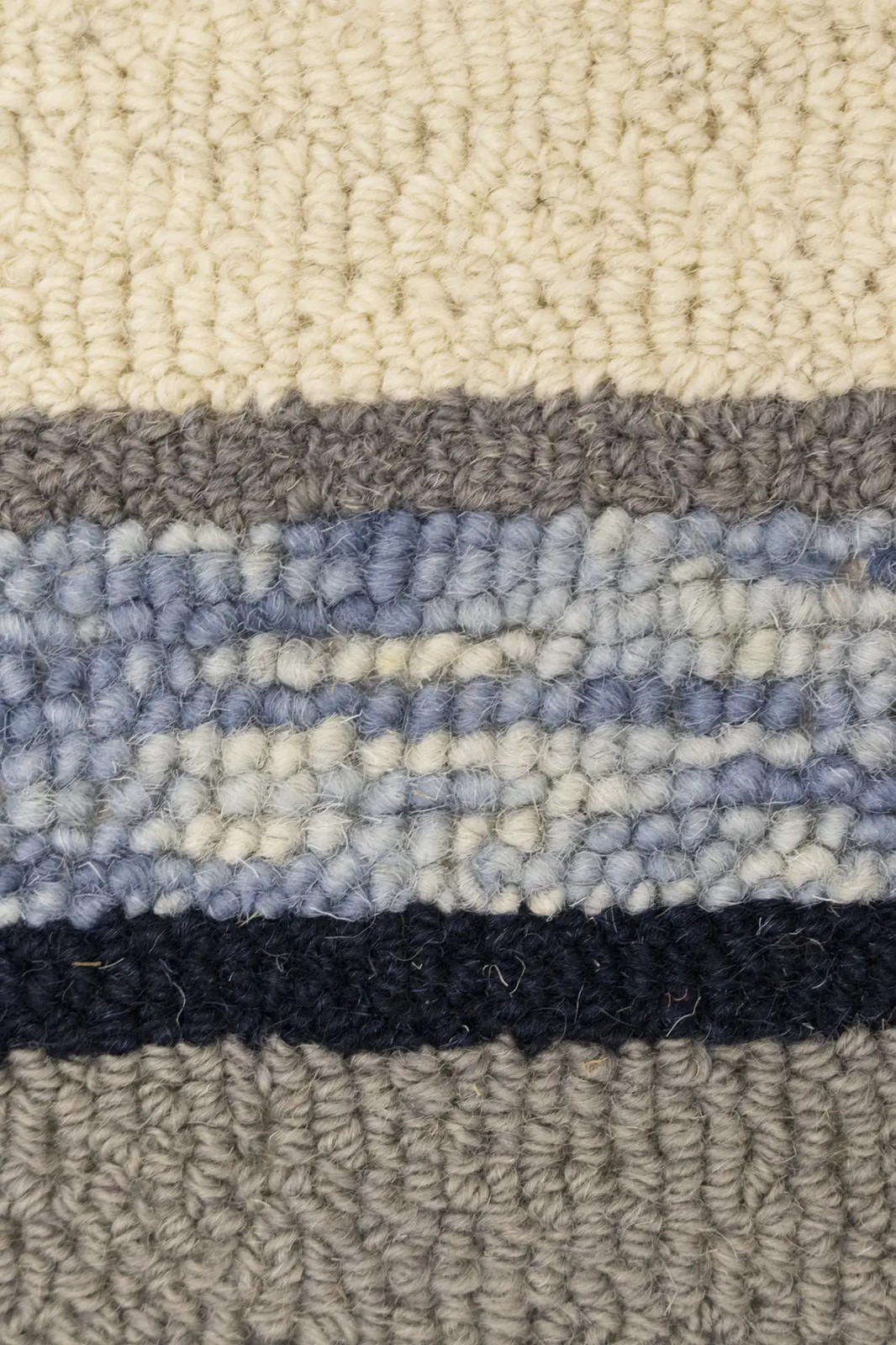 5×8 Hand-Tufted Modern Wool Rug Carpet with Multicolored Stripes Design