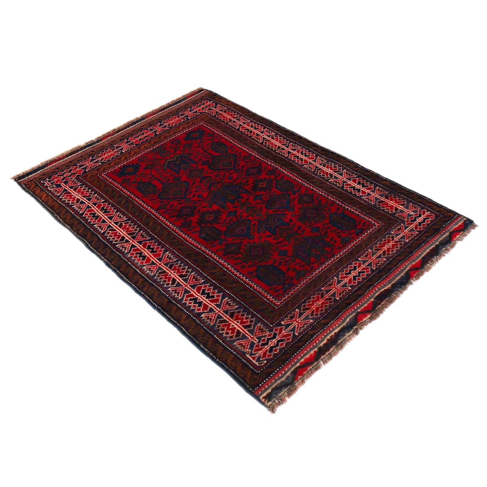 New Afghan Handmade Carpet, Balouch Area Woolen Rug Tribal Rug 2’11×4’6ft W35928