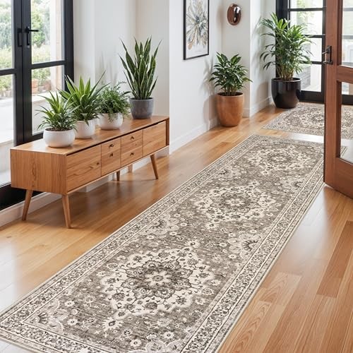 Washable Oriental Hallway Runner Rug – 3×10 Rugs 3′ x 10′ (Rectangular) Beige