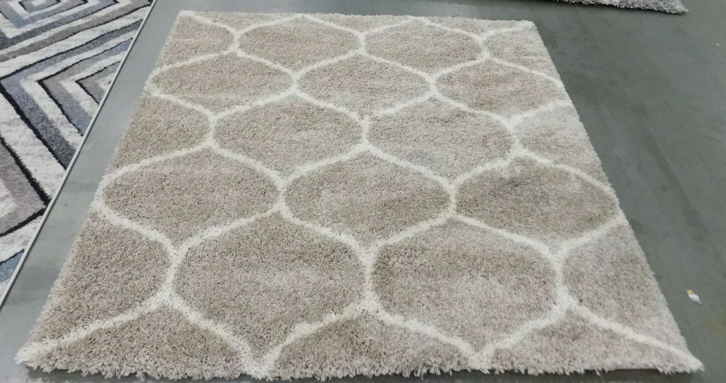 BEIGE / IVORY 5′ X 5′ Square Flaw in Rug, Reduced Price 1172577139 SGH280S-5SQ