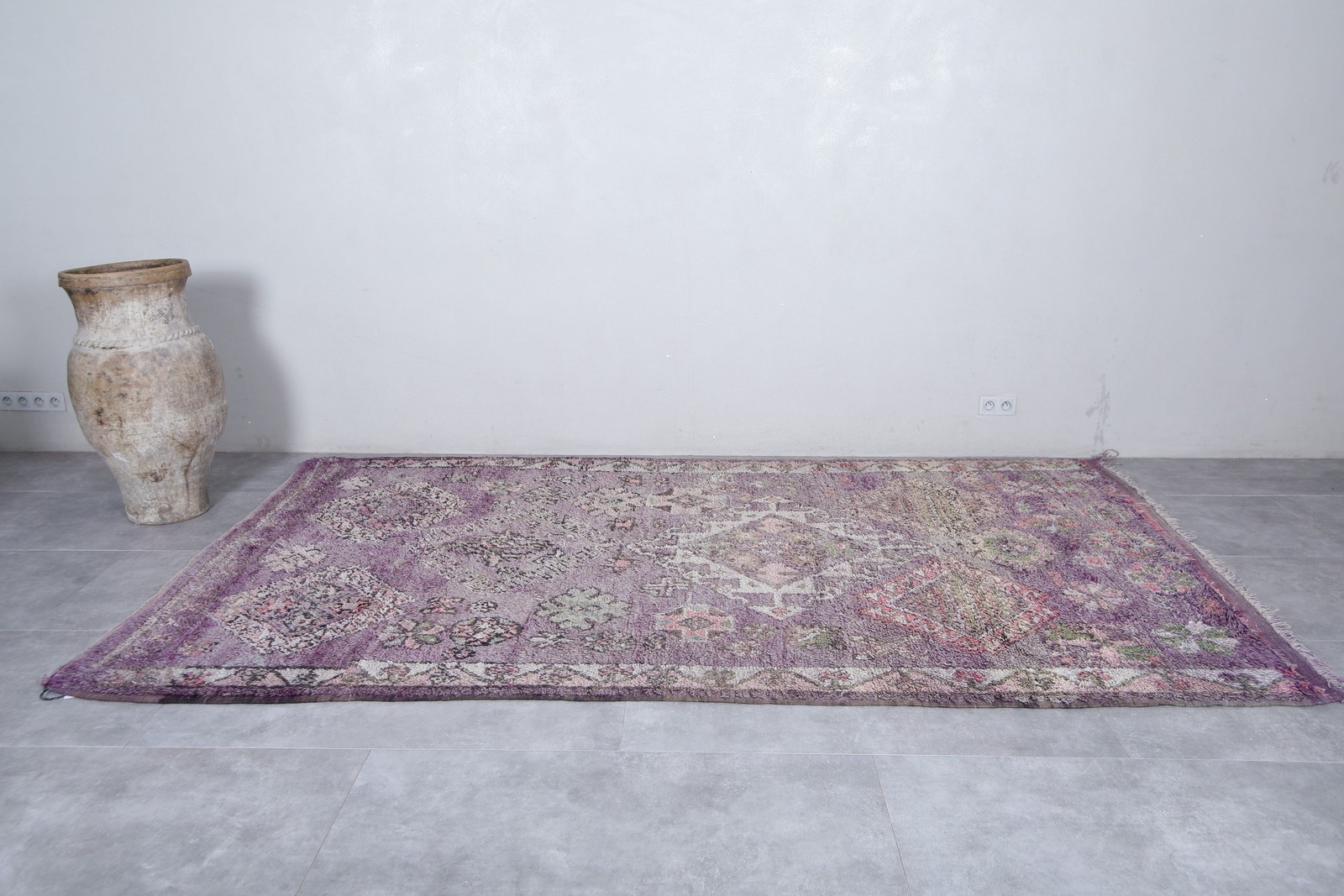 Boujaad Moroccan Rug – 6.5 x 11.2 ft | Soft Lavender Elegance