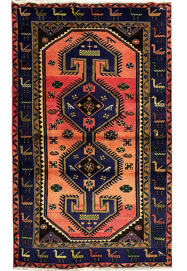 4′ x 7′ Traditional Perssiaan Hammadan Rug 20137