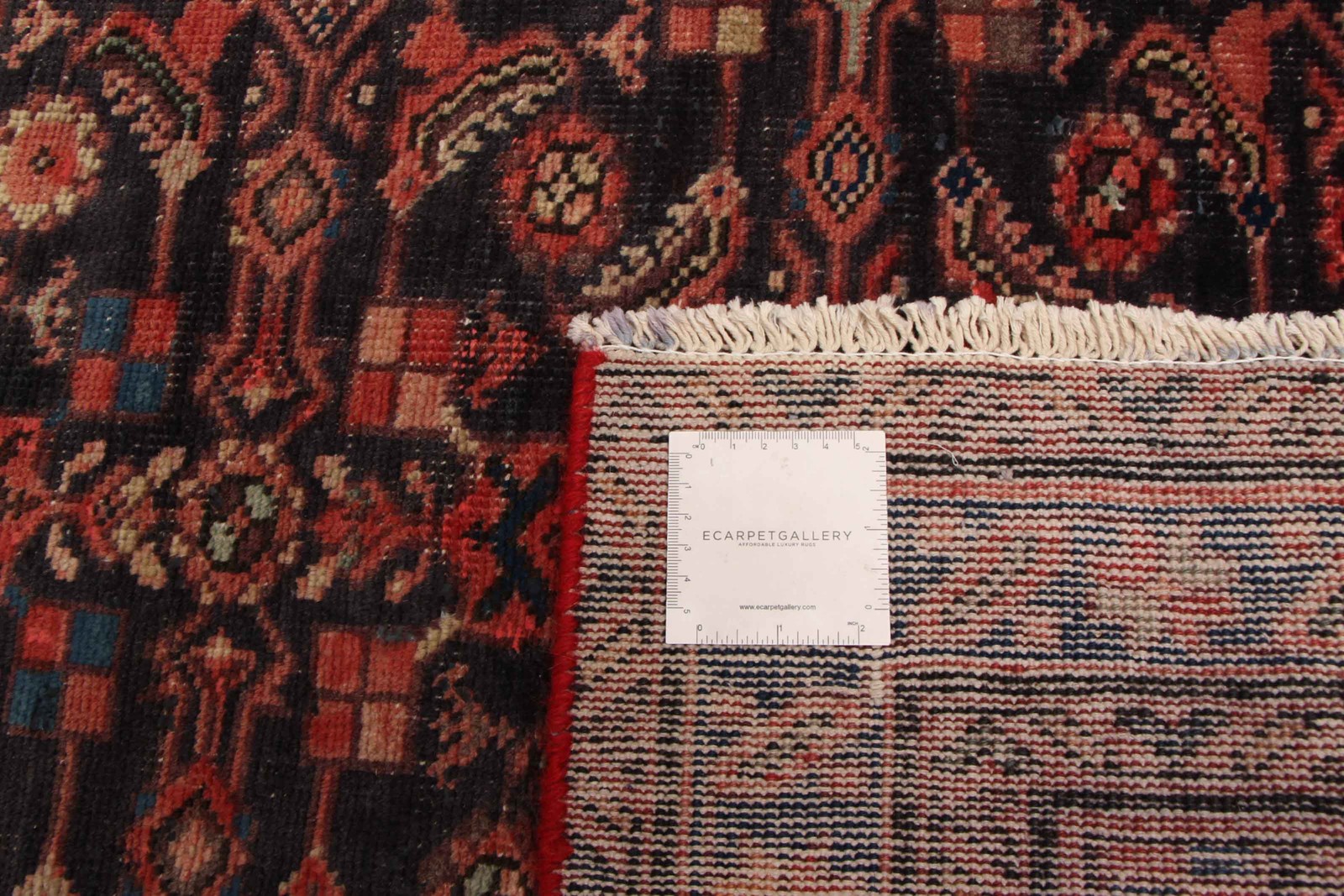 Vintage 3’4″ x 4’11” Traditional Hand Knotted Vegetable Dye Wool Area Rug