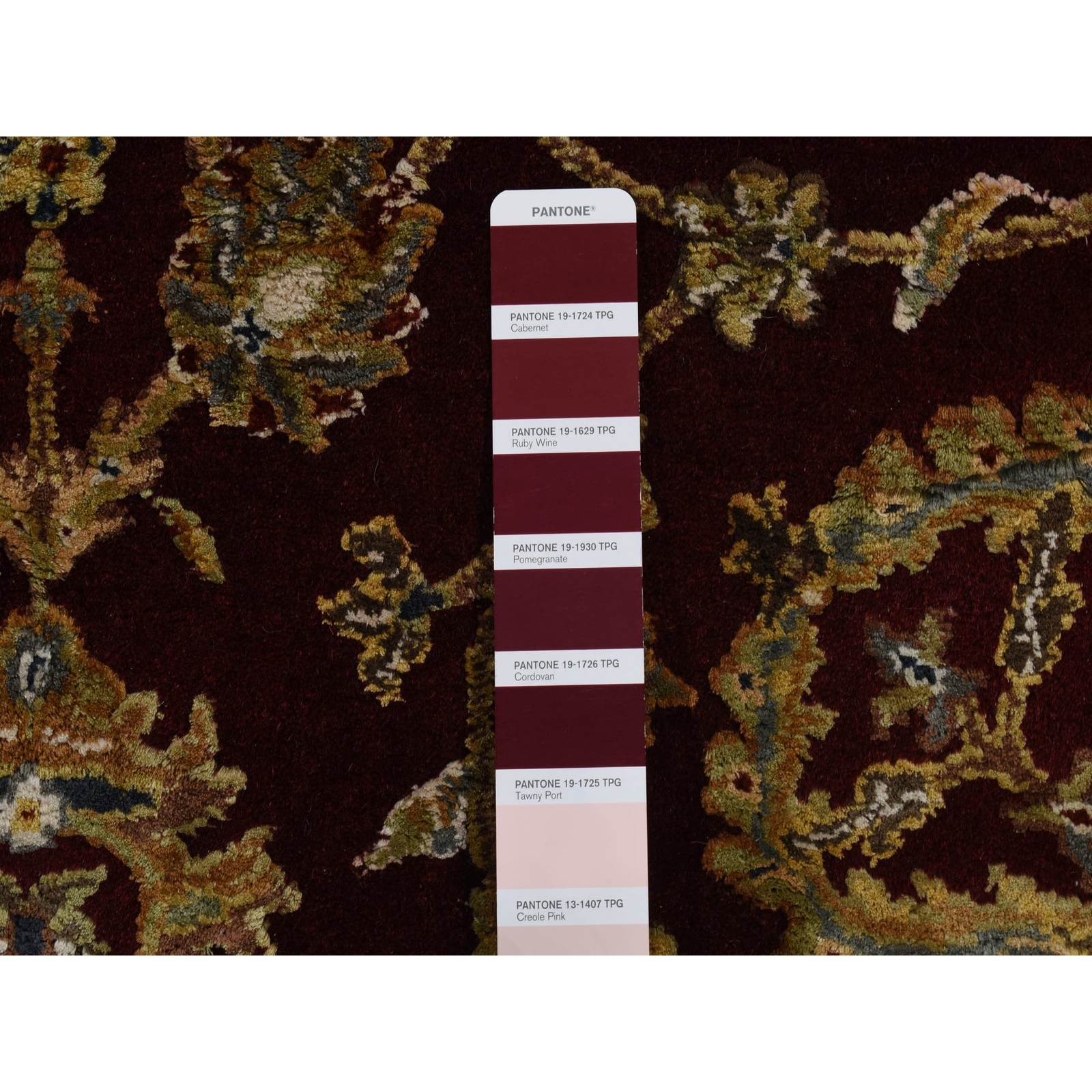 5’1″x7’1″ Red Rajasthan Design Half Wool and Half Silk Hand Knotted Rug R87320