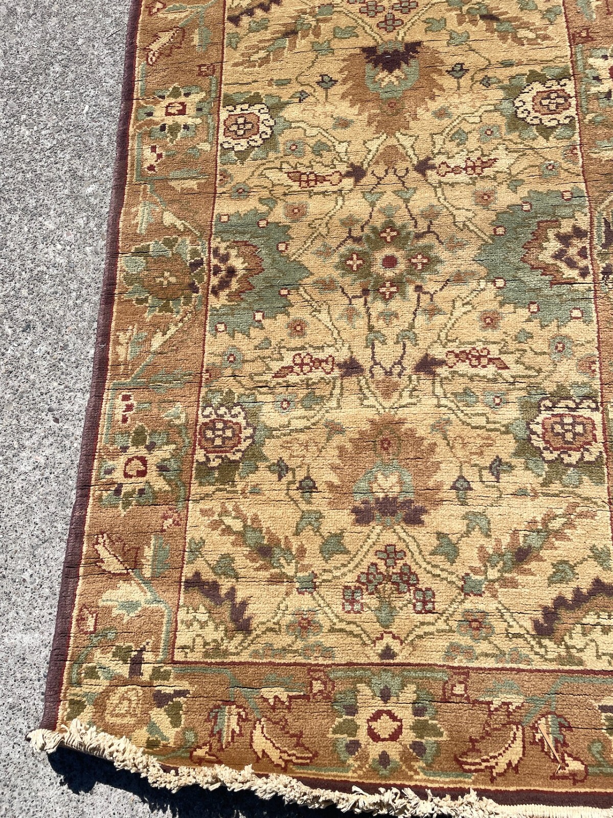 Hand-Woven Wool Tribal Area Rug 3.1′ x 5.2′