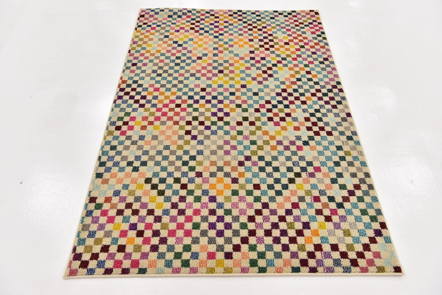 Vibrant Geometric Area Rug – Chromatic Collection (4′ x 6′)
