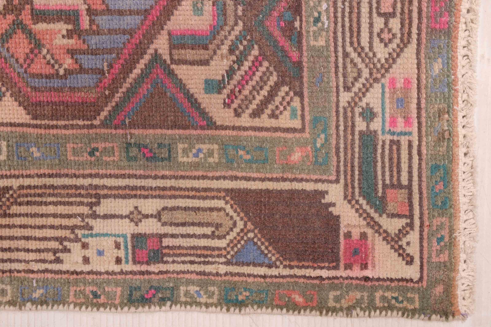 Vintage Traditional Hand-Knotted Area Rug 2’5″ x 6’4″ Oriental Wool Carpet