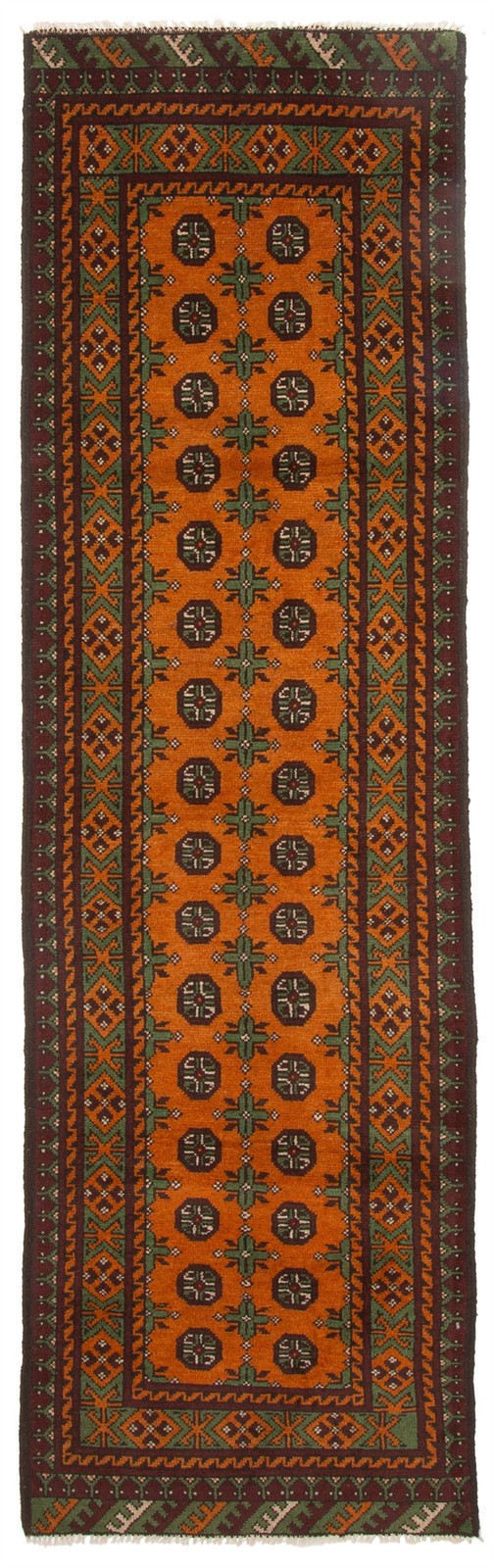 2’8″ x 9’8″ Vintage Hand-knotted Runner Rug Traditional Oriental Wool Carpet